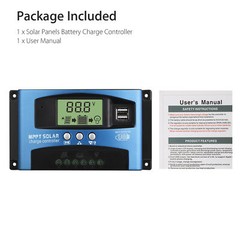 30-100A MPPT Solar Panel Regulator Charge Controller 12/24V Auto Focus Tracking