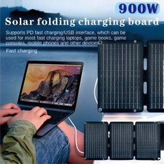 LS 900W Foldable Solar Panel Charger Portable Monocrystalline USB Type-C