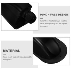 ABS Single Hole Solar Cable Entry Box Waterproof Junction Case for RV Solar Use