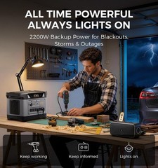 S1000 Pro Portable Power Station Solar Generator Home Backup RV Camping