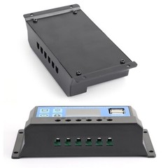 60A Solar Panel Battery Regulator Charge Controller PWM LCD Dual USB 12V24V