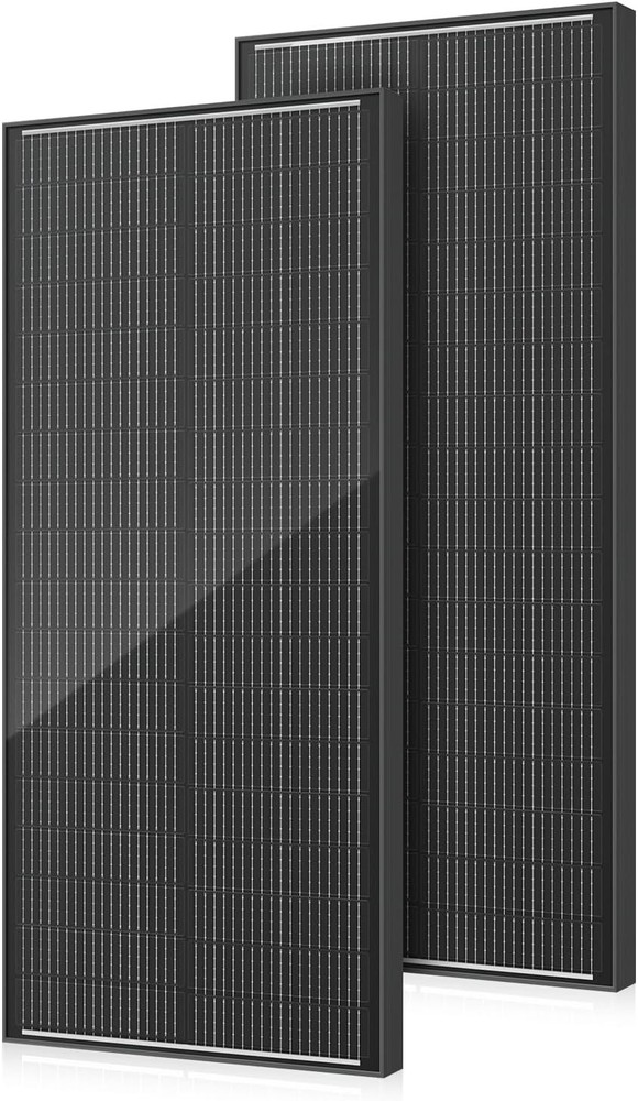 18BB 200W Solar Panel 2Pcs N-Type 12V/24V 100 Watt Solar Panels 25% High