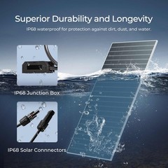 Renogy 12V/24V N-Type Bifacial Solar Panel 2PCS 590W Monocrystalline Refurbished