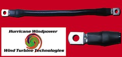 Battery Interconnect Cable Black 12 Inch 2/0 AWG for Solar Panel Wind Generator