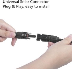 High Performance 10 AWG Solar Connectors – Reliable 2 to 1 Y Branch, Tool-Free