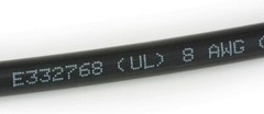 8 AWG Solar Panel Wire 15′ Power Cable UL 4703 Copper MADE IN USA PV Gauge Black