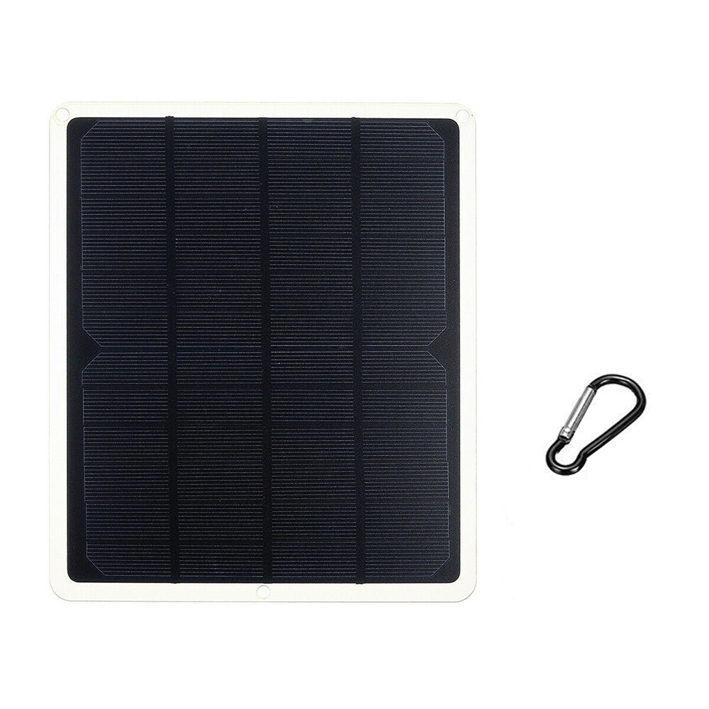 20W 5V Solar Panel Monocrystalline Solar w/Dual-Output USB Ports N8T7