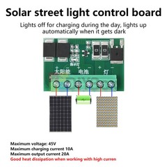 DC 6-45V Solar Street Light Control Circuit Board LED Auto Solar Light Drive 10A
