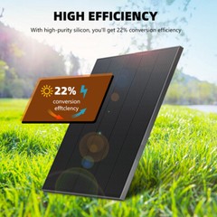 120W Watt 12V Mono Solar Panel Charging Battery Power RV Home Boat Camp Off-Grid
