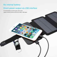 Foldable 5V/1AUSB Outdoor Multipurpose Portable Solar Charging Panel for Camping