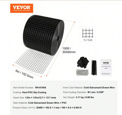 SKYSHALO 6 Inch X 100ft Solar Panel Bird Guard, Critter Guard Roll Kit With 100p