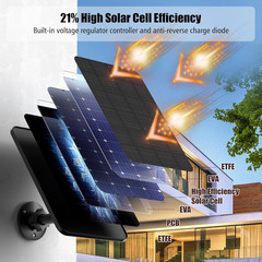 Blink Outdoor 4/3rd Gen XT3 XT2 Camera 4-Pack Solar Panel 4W USB-C & Micro USB C
