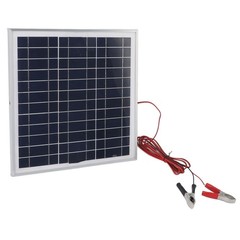 1 50W Portable Solar Panel With Battery Clip For RV Camping