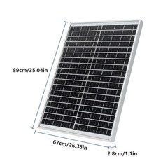 2x Solar Panels 100W 12V High-Efficiency Monocrystalline PV Module Power Charger