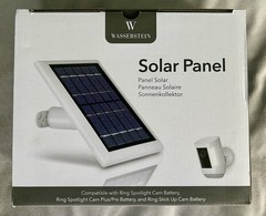 Wasserstein 2W 5V Solar Panel for Ring Cameras, Weather-Resistant 360° Mount