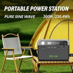 QT-BP030D 300W 230.4Wh LiFePO4 Solar Generator Portable Power Station