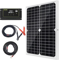 Lightweight 20W Solar Panel with 10A Charge Controller for Reliable Remote Power