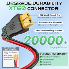 10AWG 30FT XT60 Solar Charging Cable Extension Solar Power Cabl