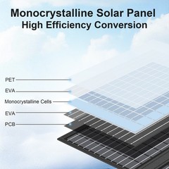 Folding Solar Panel 60W for EcoFlow River 2 River 3 Plus Portable Power Stations