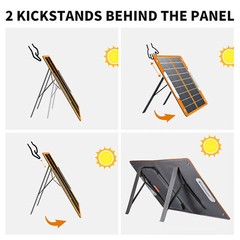 Flashfish Foldable 60W 18V Solar Power Panel Charger DC Output RV Travel K4K9
