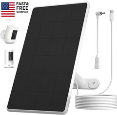 Solar Panel for Ring Camera,6W Solar Charger for Ring Stick up Cam&All-New Spot