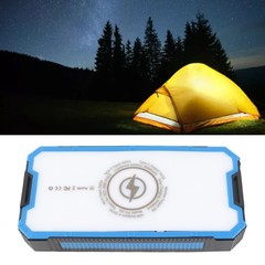 Solar Power Bank 36800mAh 34LEDs 4 USB Output Type C Micro Input Solar External