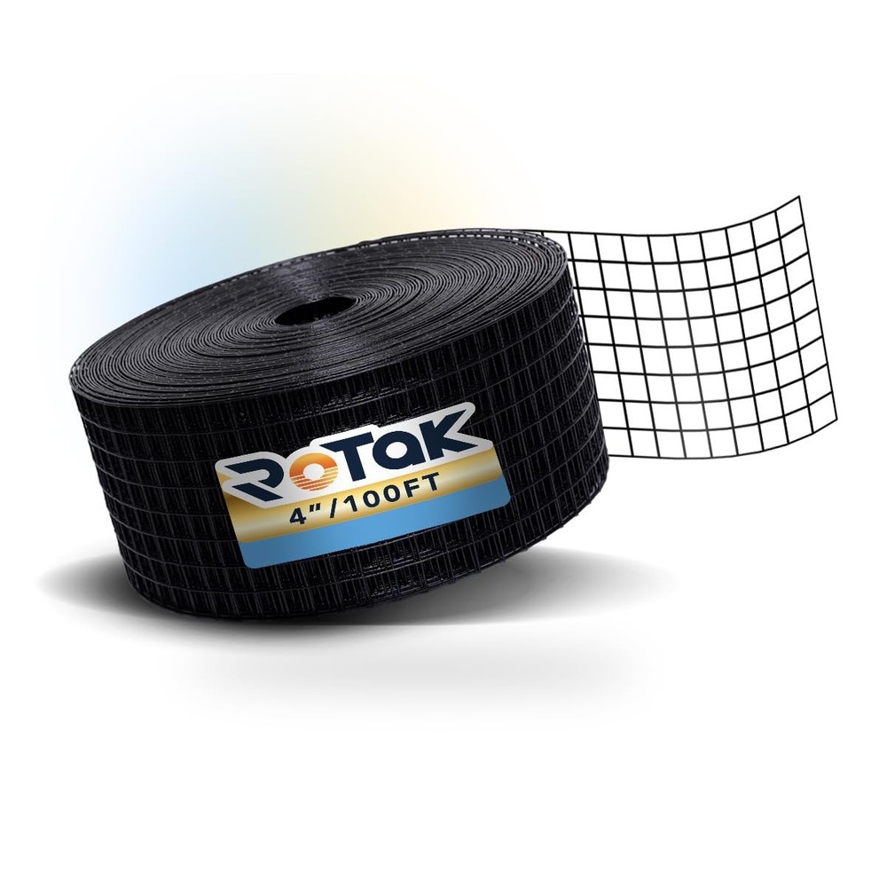 Critter Guard – 4in x 100ft Solar Panel Bird Guard – Galvanized Black PVC Coa…
