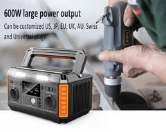 Helios Pro Portable Power Station – 600W Solar Generator with Wireless Charging