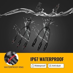 Solar Y Branch Connectors Solar Panel Parallel Connectors 1 to 3 Solar Cable …