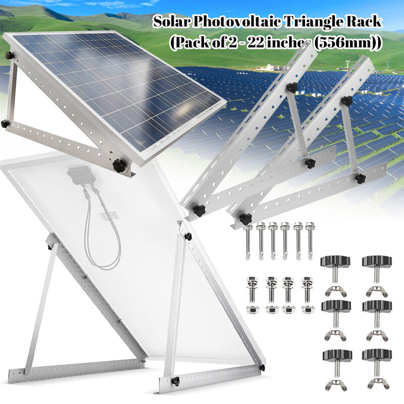 Solar Panel Tilt Mount Brackets Ground Roof Mounting System Solar Kit Adjustable