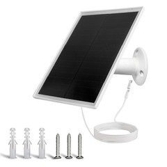 6W Solar Panel Charger, Solar Panel with Micro USB & USB-C Port for DC 5V Out…