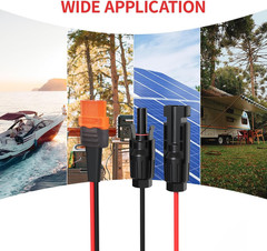 ELFCULB 10AWG 10FT Solar to Xt60I Cable 2 10 25 35 50 75 100FT Solar Connector