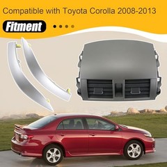 Center Dash A/C Outlet Vent Panel Kit Compatible with Corolla 2008-2013 | With