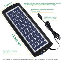 Sunway Solar Car Battery Trickle Charger & Maintainer 12V Solar Panel Power