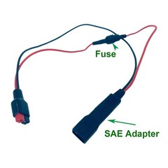 Solar Power Plug to SAE Connector Cable w/ Fuse 18AWG Solar Generator Goal Zero