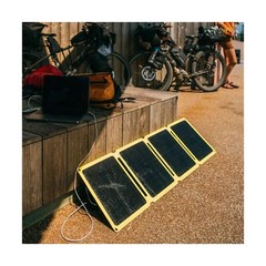 SunJack 60W Folding Portable Solar Panel Charger with Kickstands, IP67 Waterp…