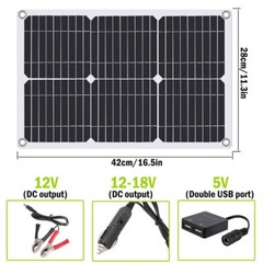400 Watts Solar Panel Kit 100A 12V Battery Charger w/ Controller RV Boat Caravan
