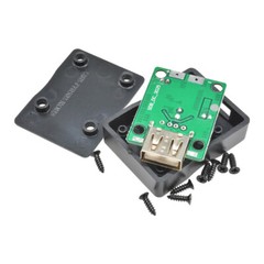 5V 2A Solar Power Bank Panel USB Charge Voltage Controller Regulator Black Shell
