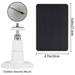 Ring Doorbell Solar Panel 4W Monocrystalline with 360 Mount Bracket 3m Cord