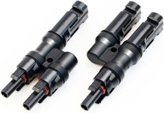 MMF+FFM for Parallel Connection Between Solar Panels, 1 Pair Y Branch Connectors