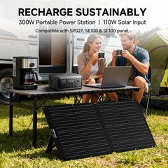 ALLPOWERS P300 300W 256Wh Portable Power Station AC DC Solar Panel Kit Optional