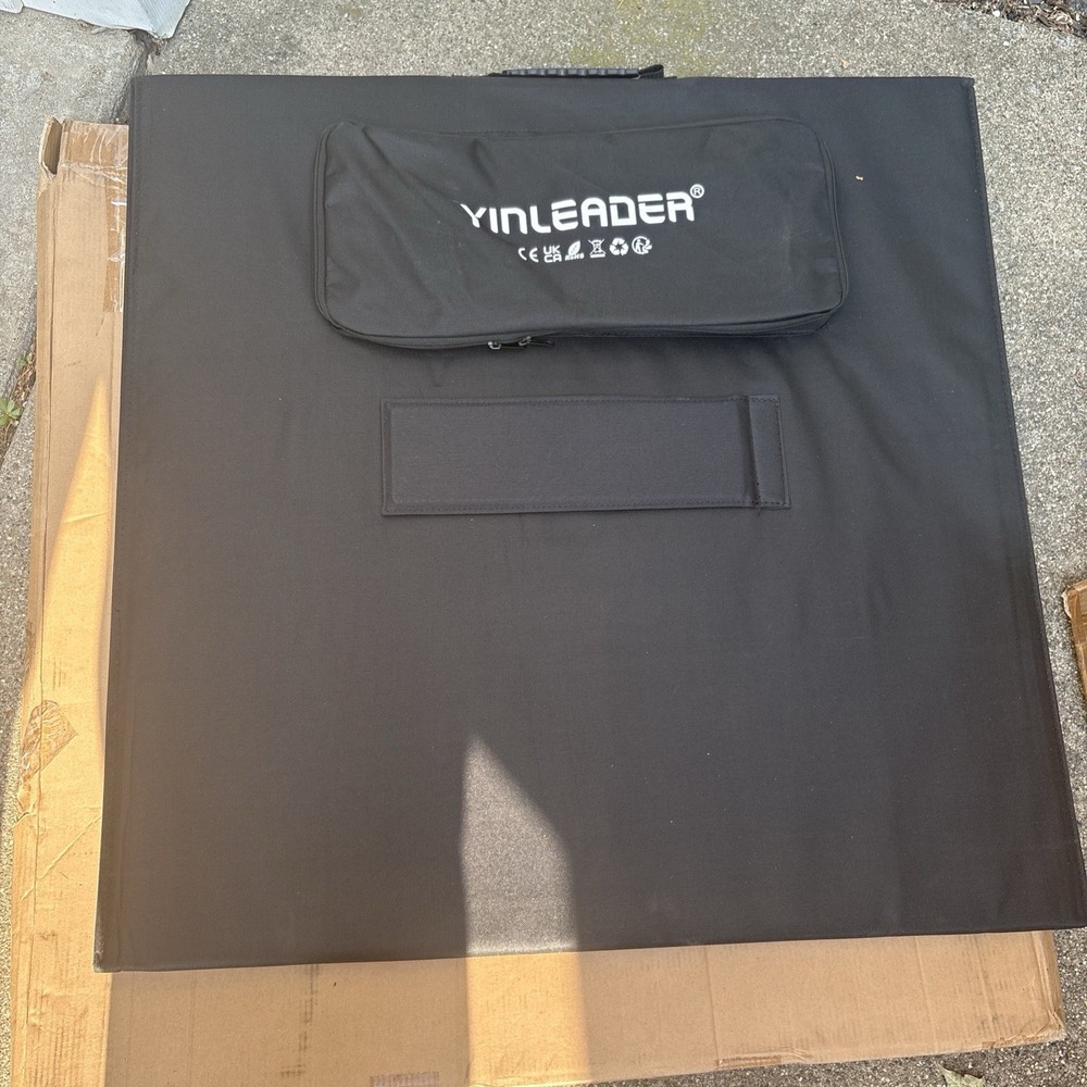 500w Portable Solar Panel Easy Fold With Carry Handle New Open Box