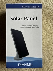 DIANMU Solar Panel Charger for Security Cameras USB-C – New Open Box