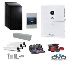 2.28KW Complete Offgrid Solar Kit + 10K 120V/240V OMO E-Line Inverter + 10.24KW