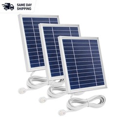 Durable Solar Panel Charger 3 Pack for Arlo Pro 5S/4/Ultra with 11.5ft Cable