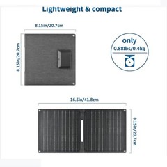 ETFE Folding Mono Solar Panel Kit 15W 5V Camping Battery USB Charger Solar Mat