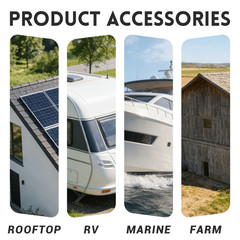 2 PACK 100W Bifacial Solar Panel N-Type Mono 18BB 18V