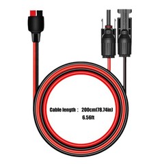 50A 600V Solars Battery Extension Wire for Power Stations Solars Generators