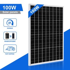 PFCTART 100 Watt 12 Volt 9BB Monocrystalline Solar Panel High Efficiency Module