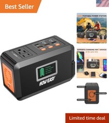 Compact Lithium Battery Power Station with 8 Outputs – 150W Peak for Outdoors
